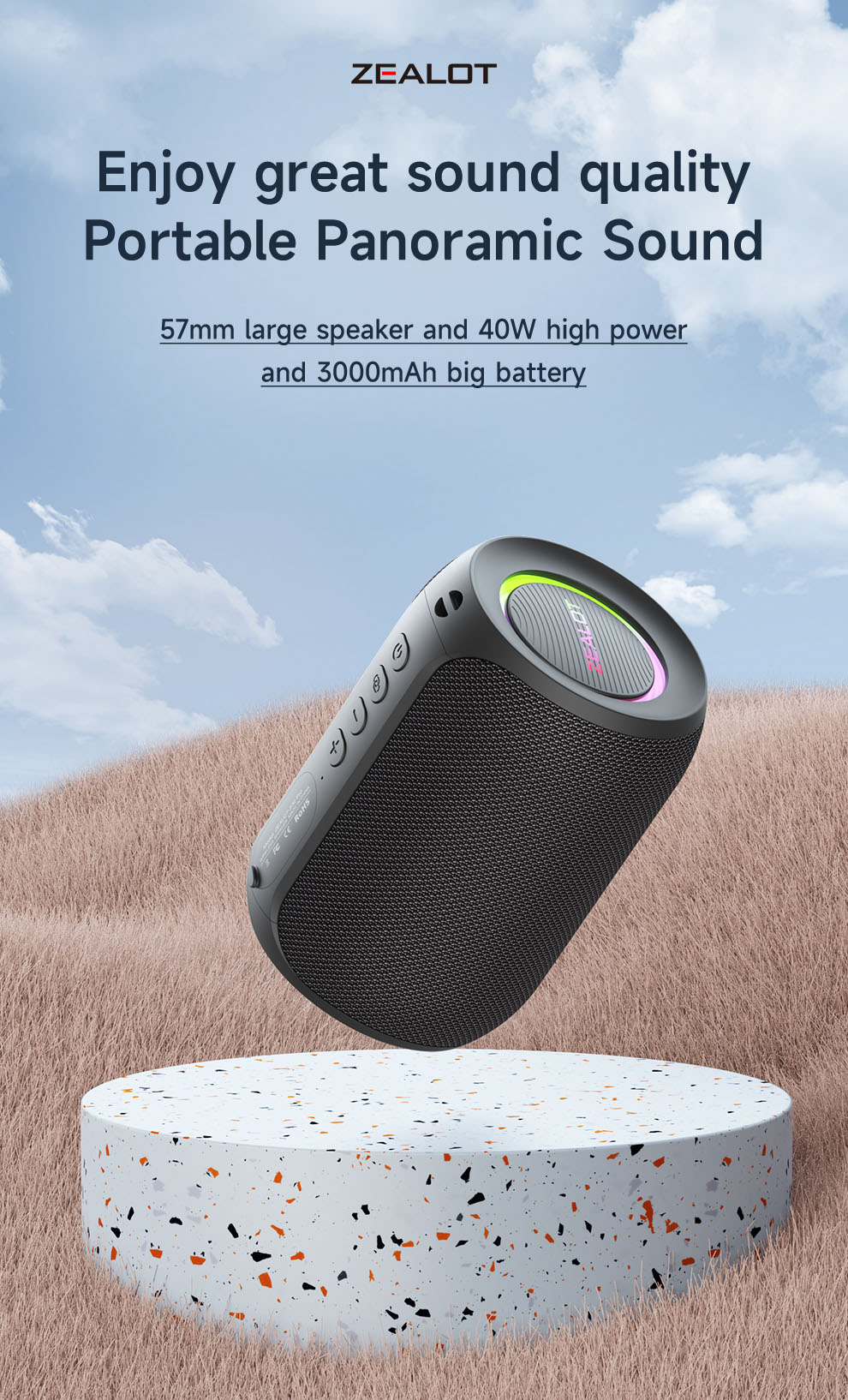 S32 Pro Portable Bluetooth Speaker-ZEALOT