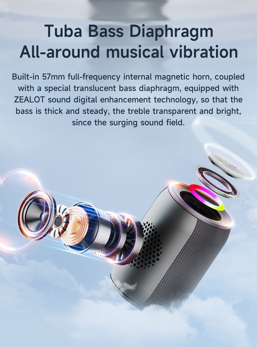 S32 Pro Portable Bluetooth Speaker-ZEALOT