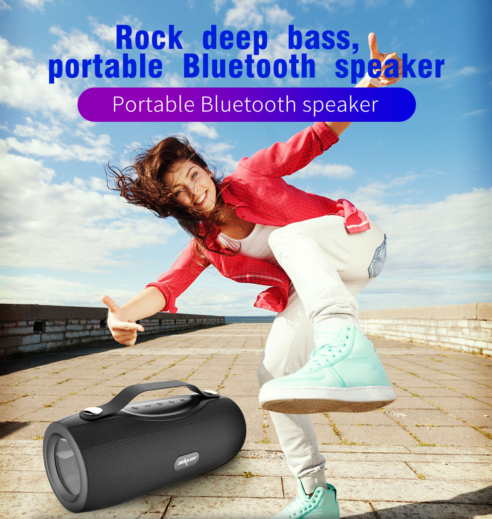 Zealot S29 Outdoor deep bass wireless bluetooth speaker TF card card speaker