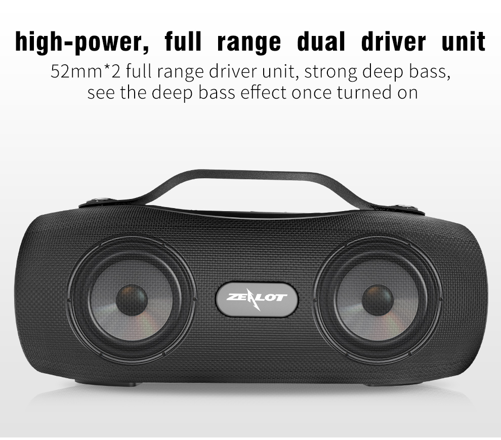 Zealot S29 Outdoor deep bass wireless bluetooth speaker TF card card speaker
