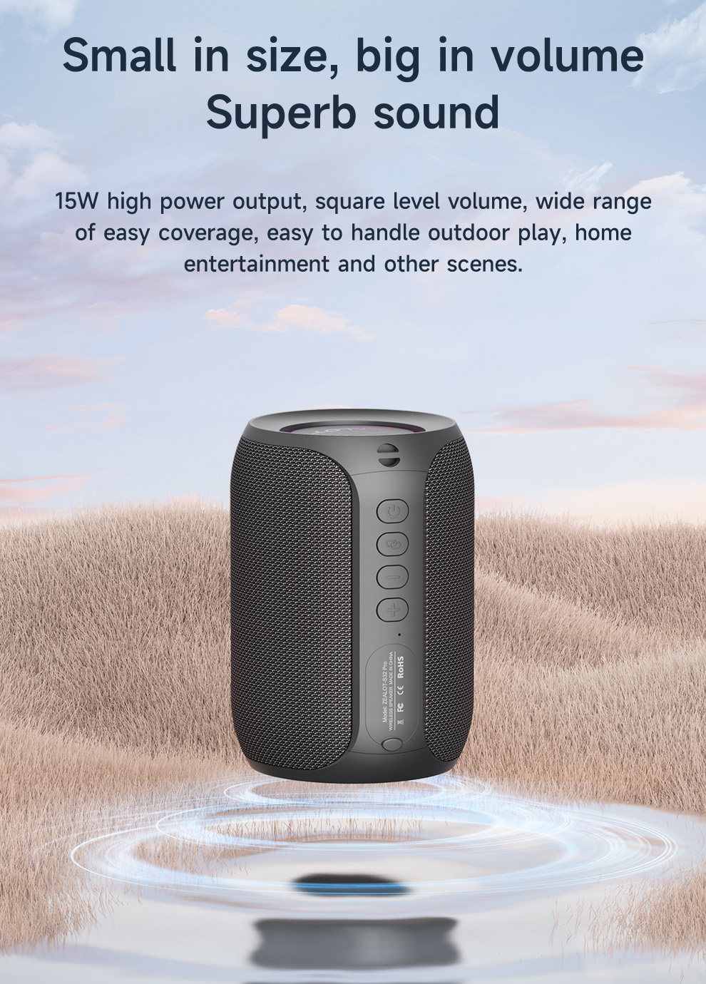 S32 Pro Portable Bluetooth Speaker-ZEALOT